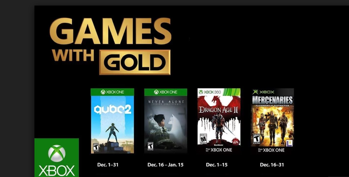 Xbox Games with Gold December revealed
